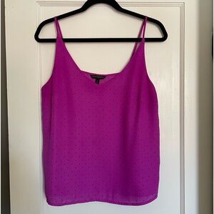 Pink/black dot Banana Republic camisole.